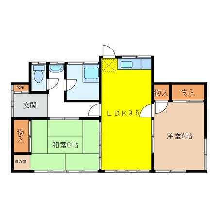 高田戸建　中央棟の物件間取画像